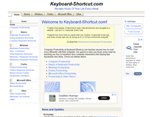 Tablet Screenshot of keyboard-shortcut.com